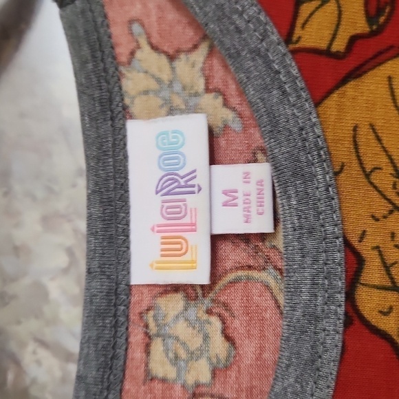 2for$10 Mid Sleeve Shirt Size M floral Lagenlook Casual Lounge Preppy - Picture 3 of 7